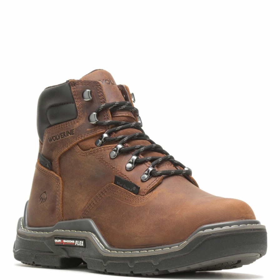 Boots * | Men'S Wolverine Boots, Raider Comp Toe Durashocks 6In Wp Work Boot