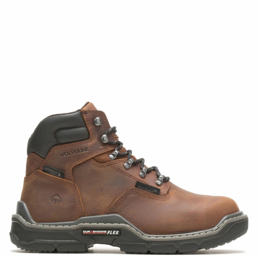 Boots * | Men'S Wolverine Boots, Raider Comp Toe Durashocks 6In Wp Work Boot