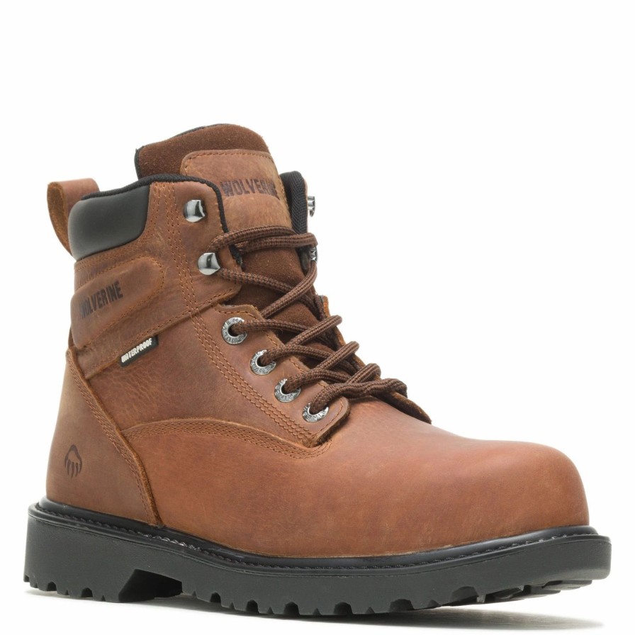 Boots * | Men'S Wolverine Boots, Floorhand 6 Inch Waterproof Work Boot