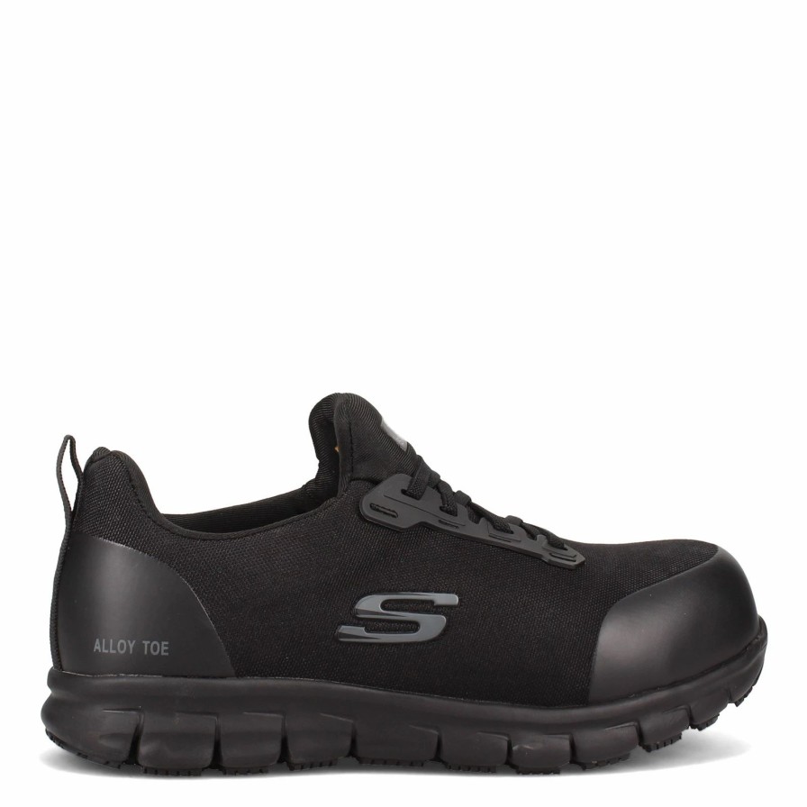 Sneakers * | Women'S Skechers Work, Sure Track Irmo Alloy Toe Shoe