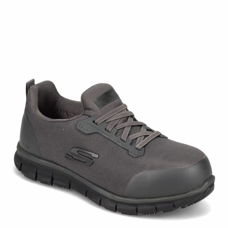 Sneakers * | Women'S Skechers Work, Sure Track Irmo Alloy Toe Shoe