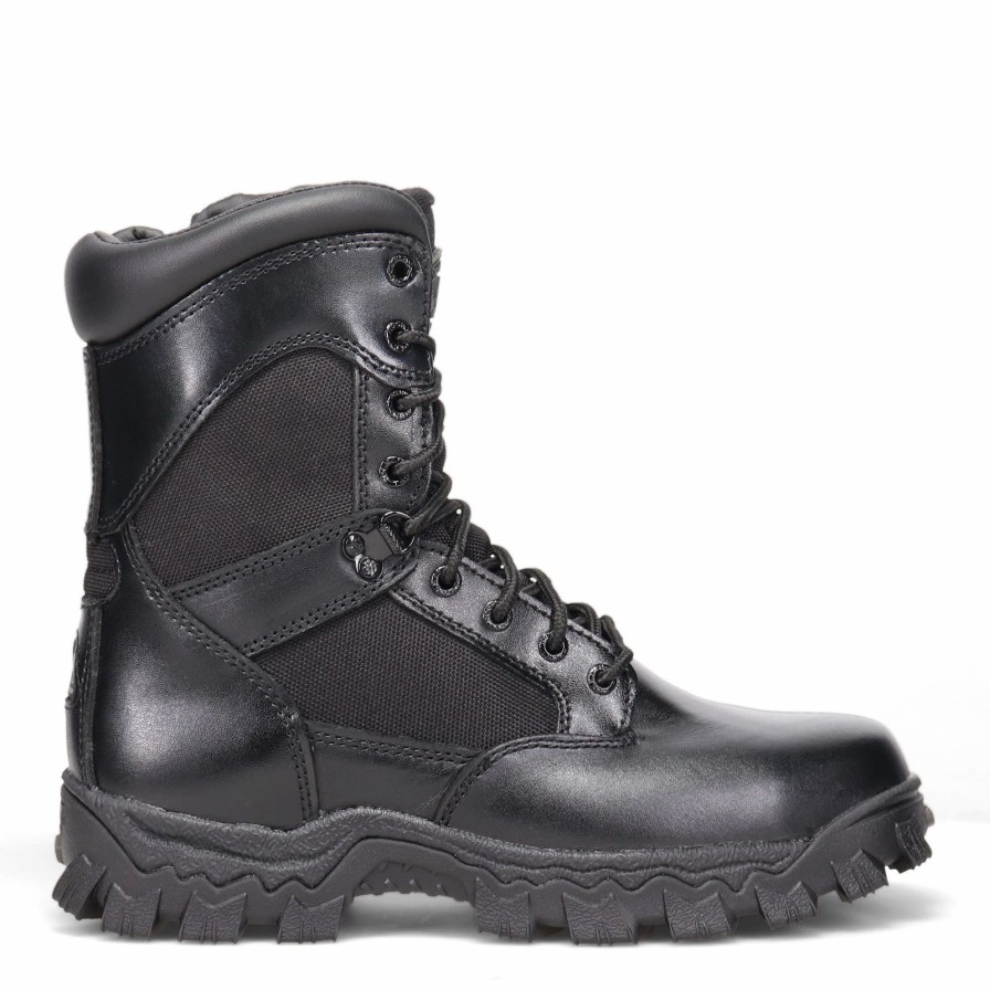 Boots * | Men'S Rocky, Alpha Force Waterproof Zip Work Boot