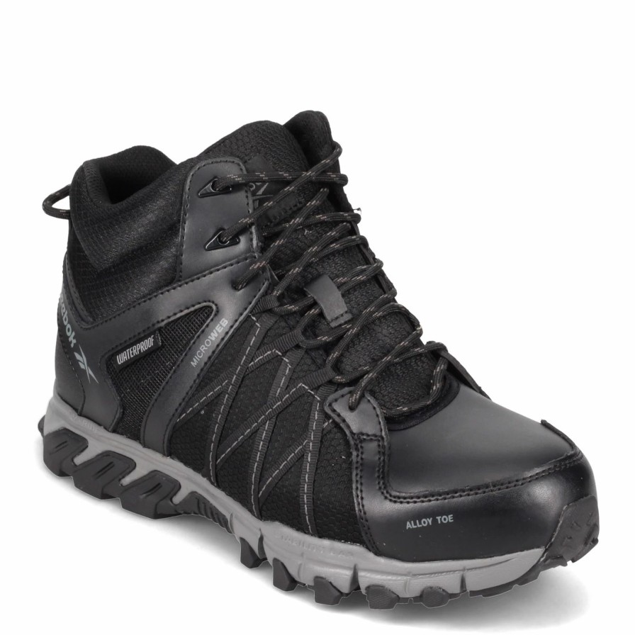 Boots * | Men'S Reebok Work, Trail Grip Mid Waterproof