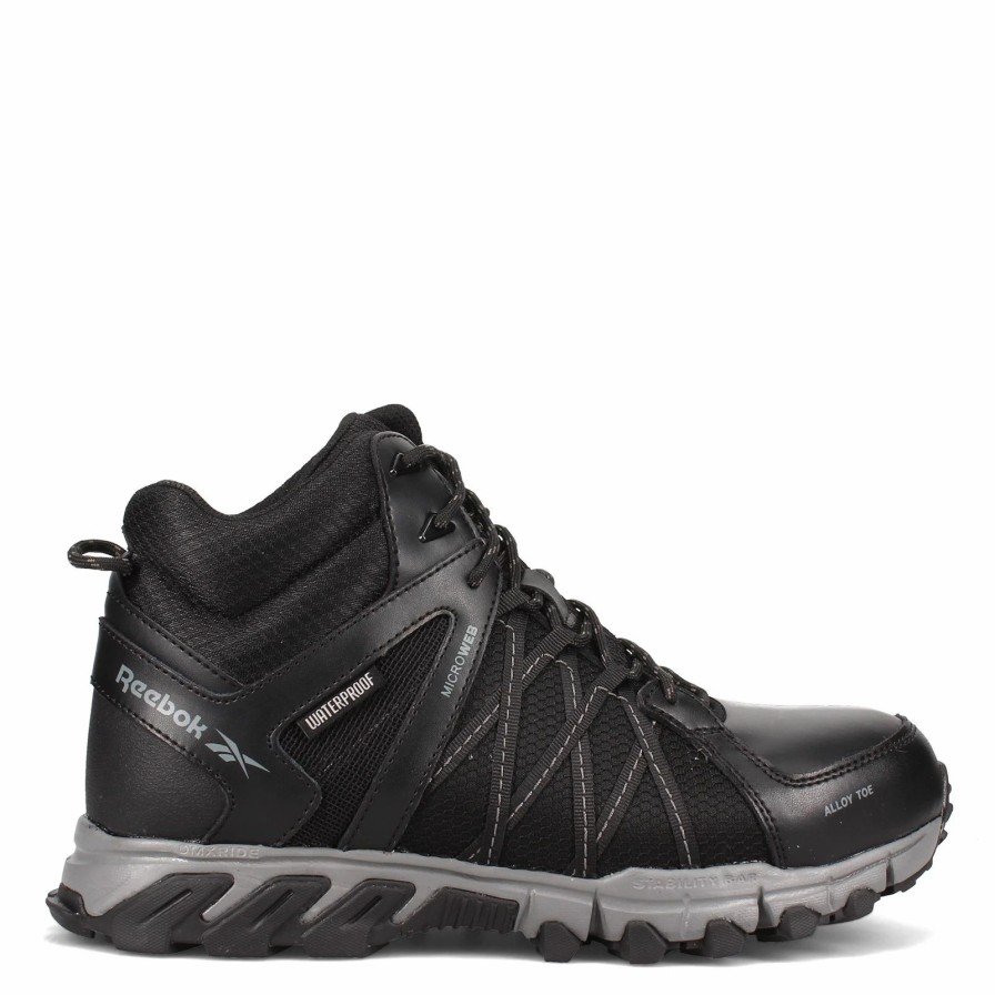 Boots * | Men'S Reebok Work, Trail Grip Mid Waterproof