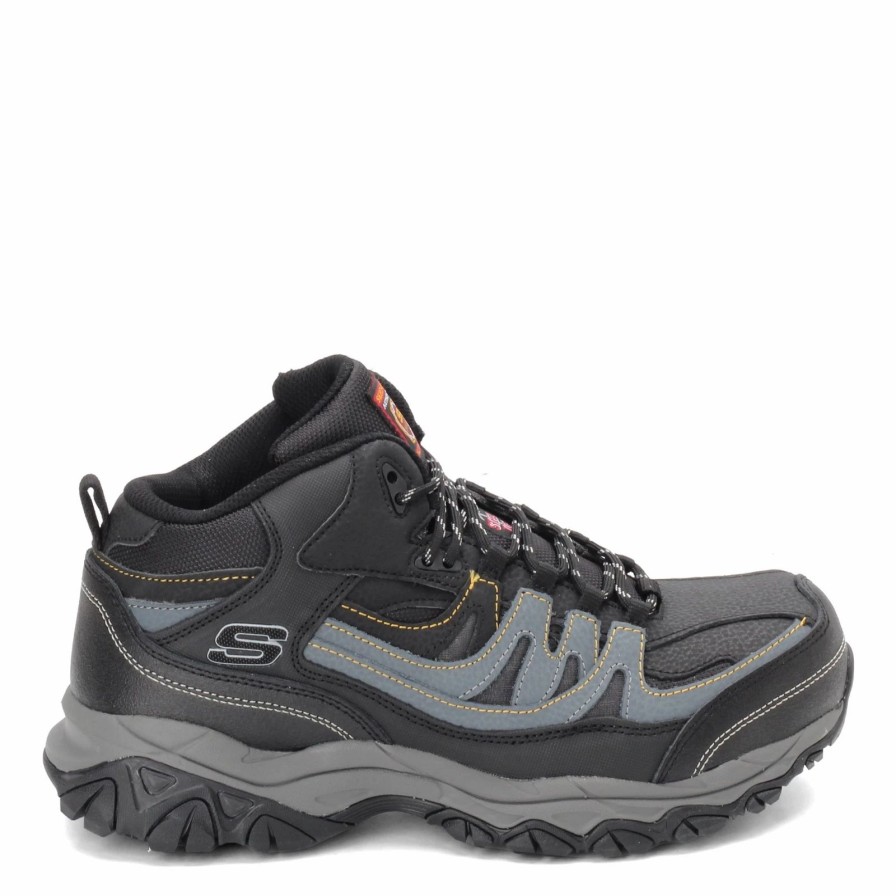 Boots * | Men'S Skechers Work, Relaxed Fit: Holdredge Rebem St Boot Wide Width